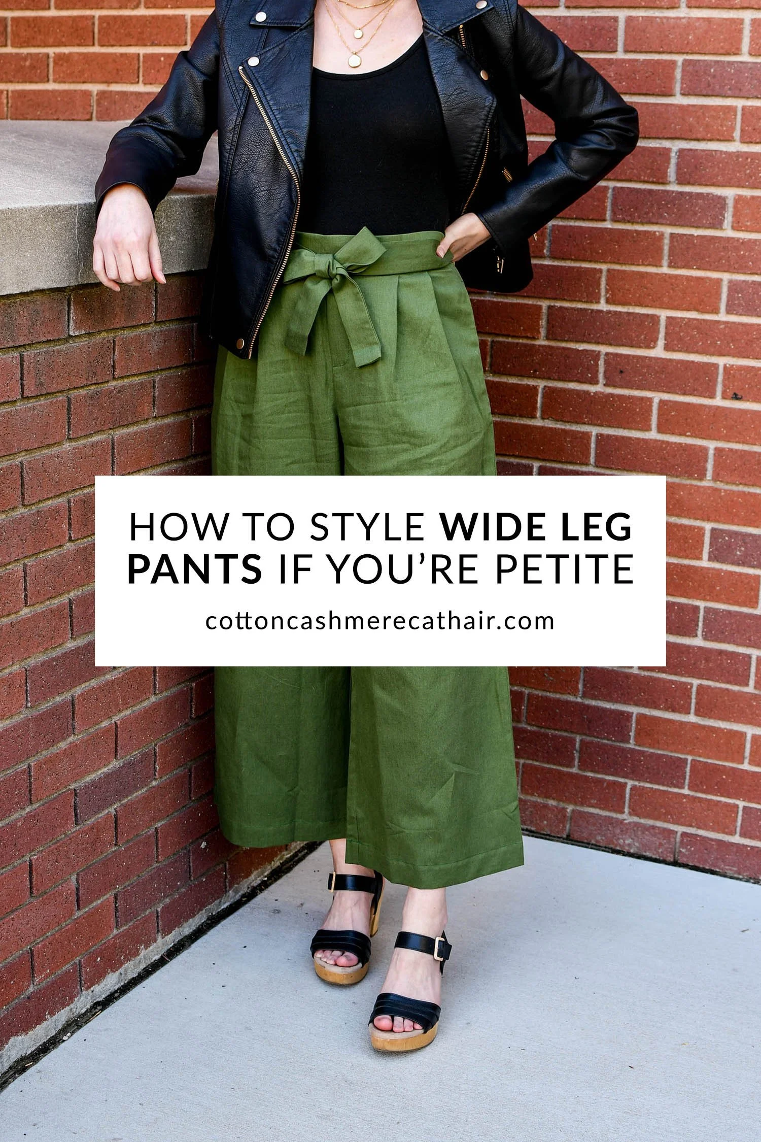 How to Style Wide Leg Pants if You're Petite