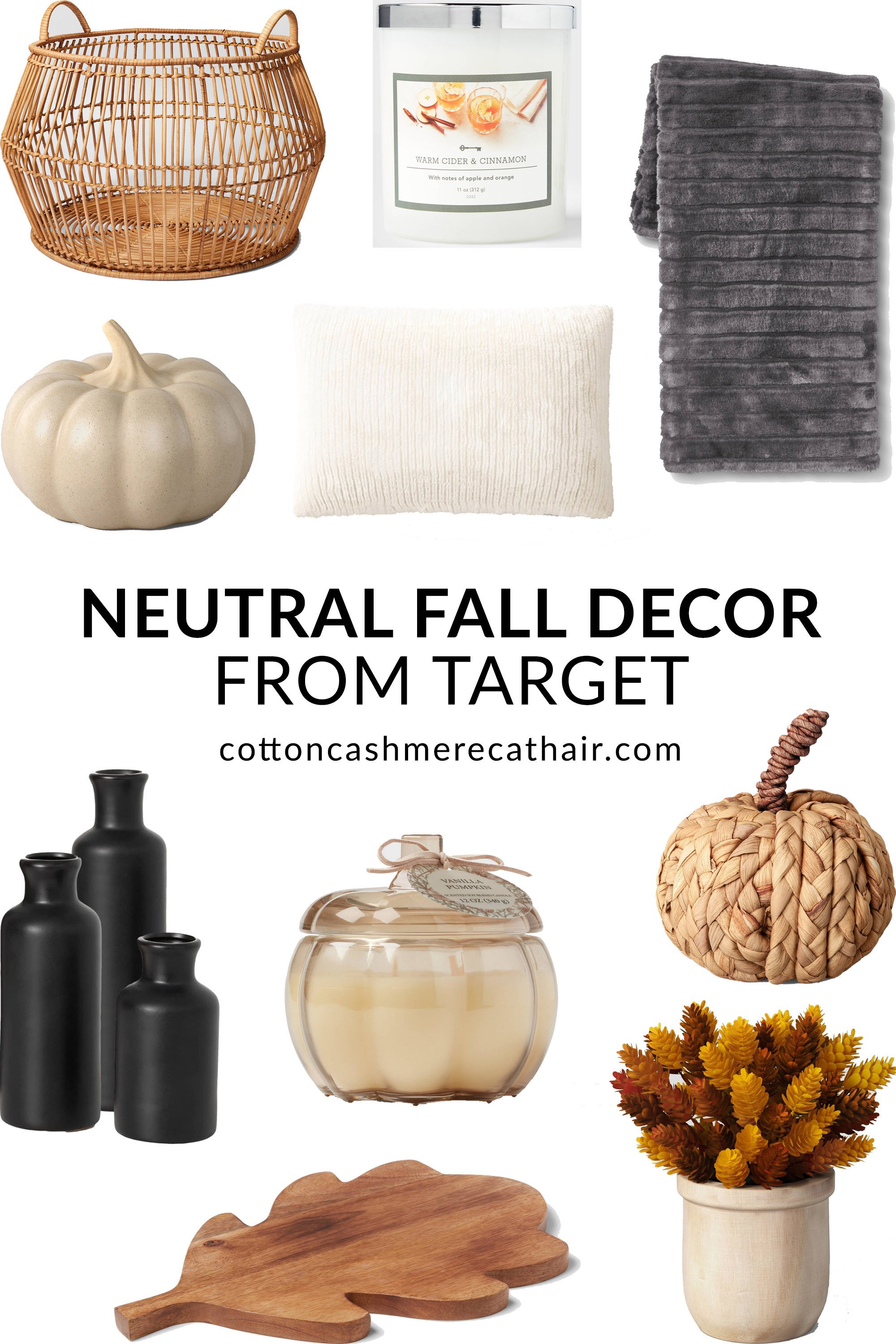 Festive and Neutral Fall Decor for Your Home