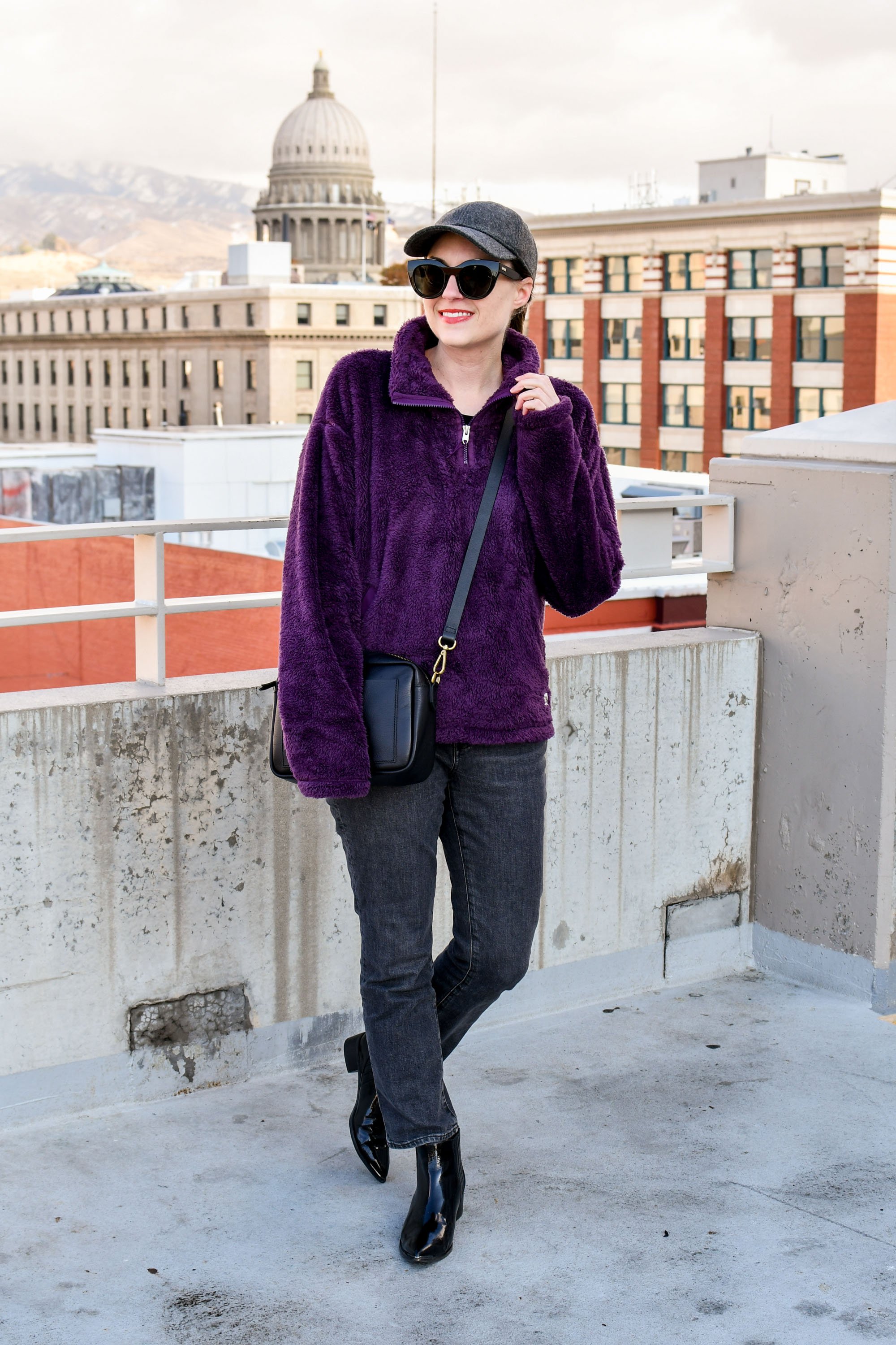 Comfy and Cozy Fall Outfit in Downtown Boise, Idaho