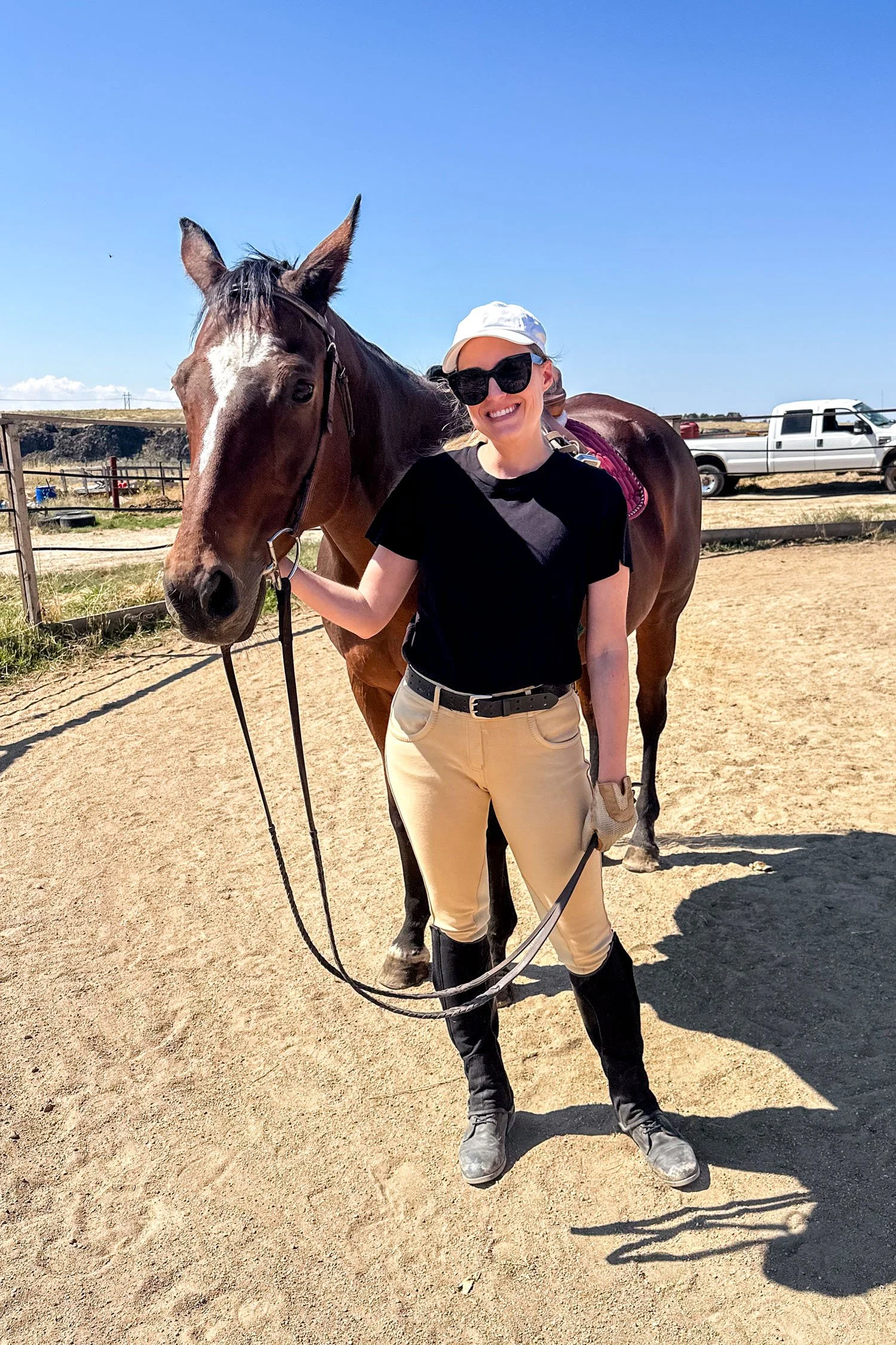 Adult Beginner Riding Lesson Outfit | Cotton Cashmere Cat Hair