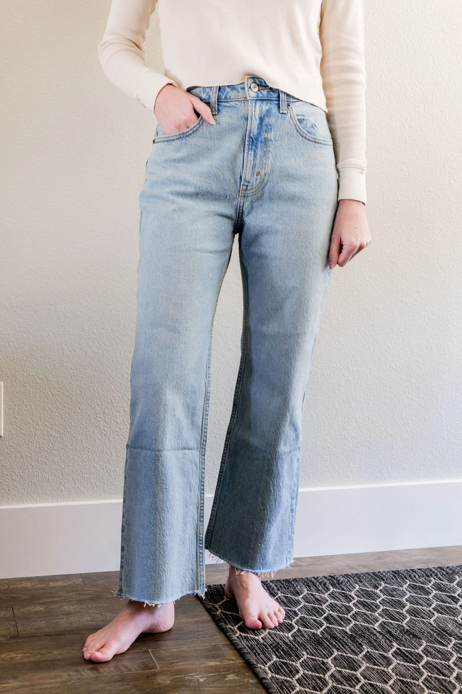 Best Purchase of 2025: Abercrombie & Fitch Curve Love High Rise 90s Relaxed Jean | Cotton Cashmere Cat Hair