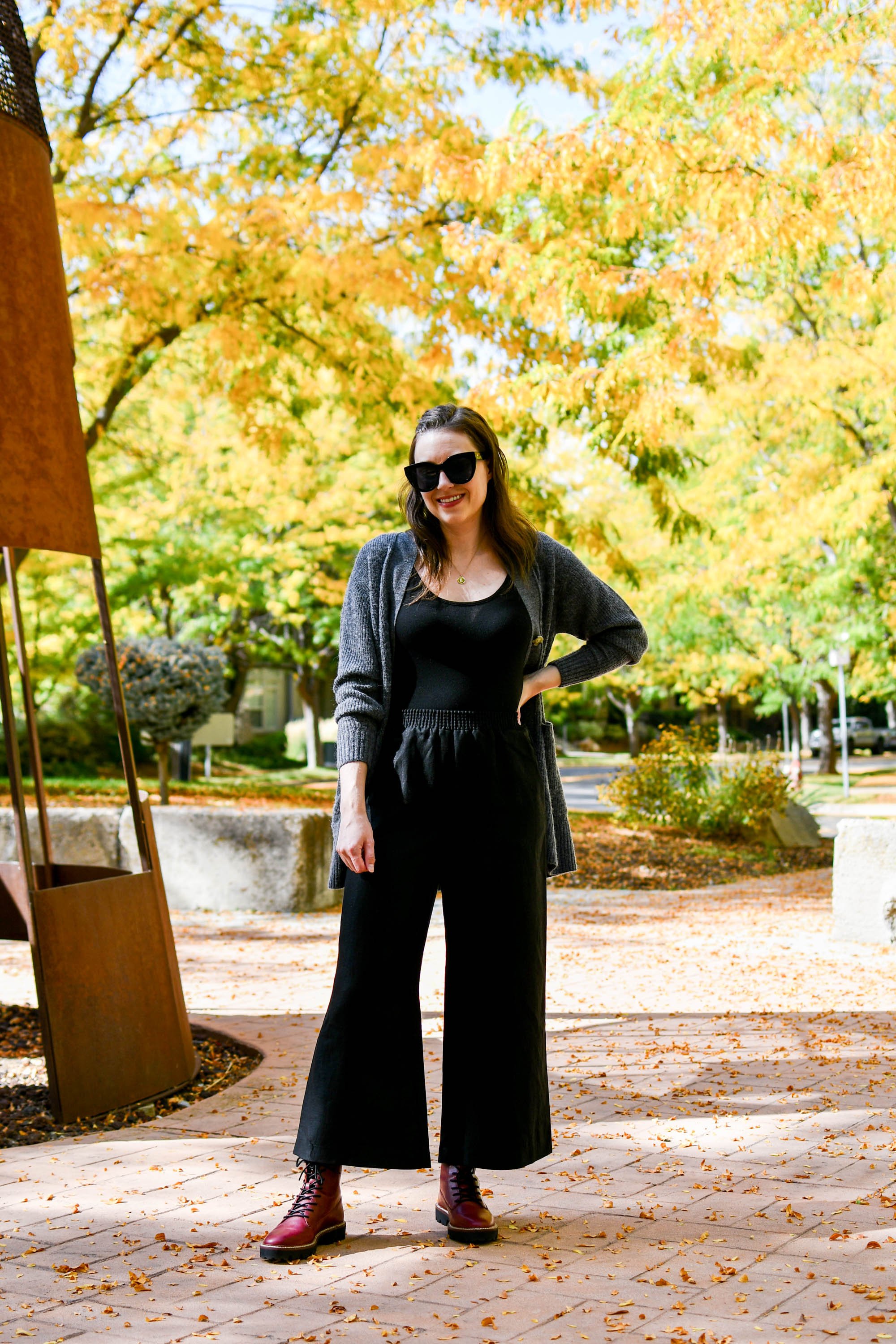 Millennial Style: Lugsole with Wide Leg Pants