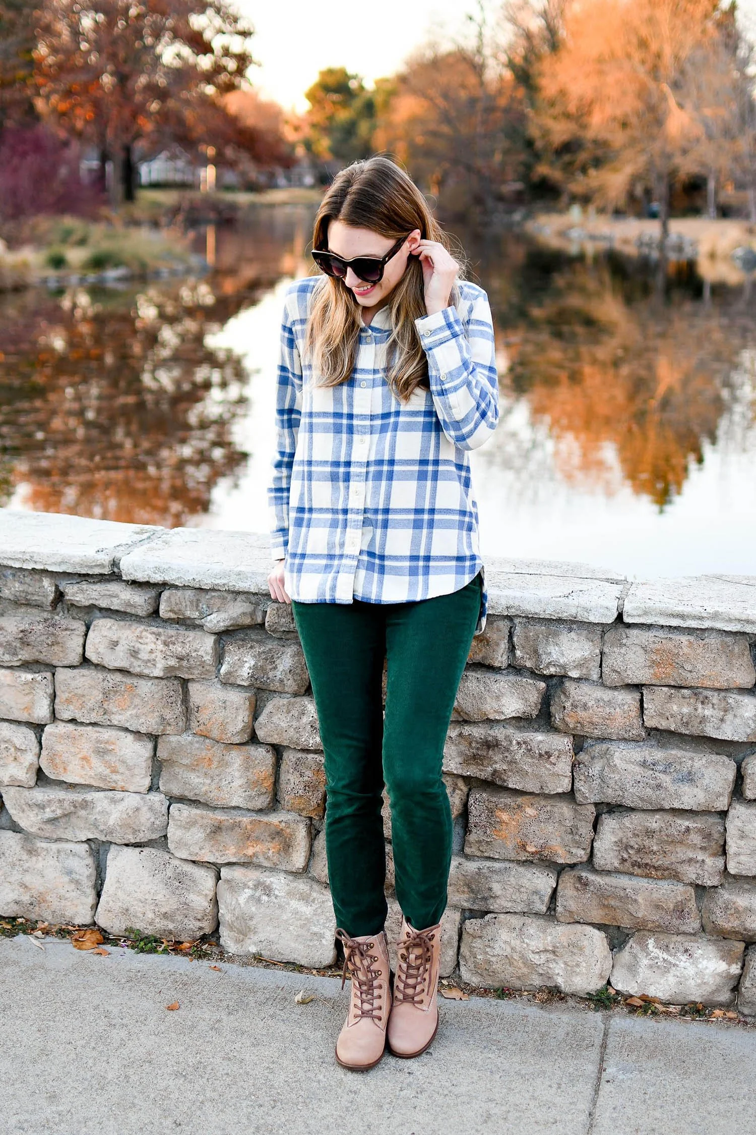 Flannel Shirt Outfit: Inject Color | Cotton Cashmere Cat Hair
