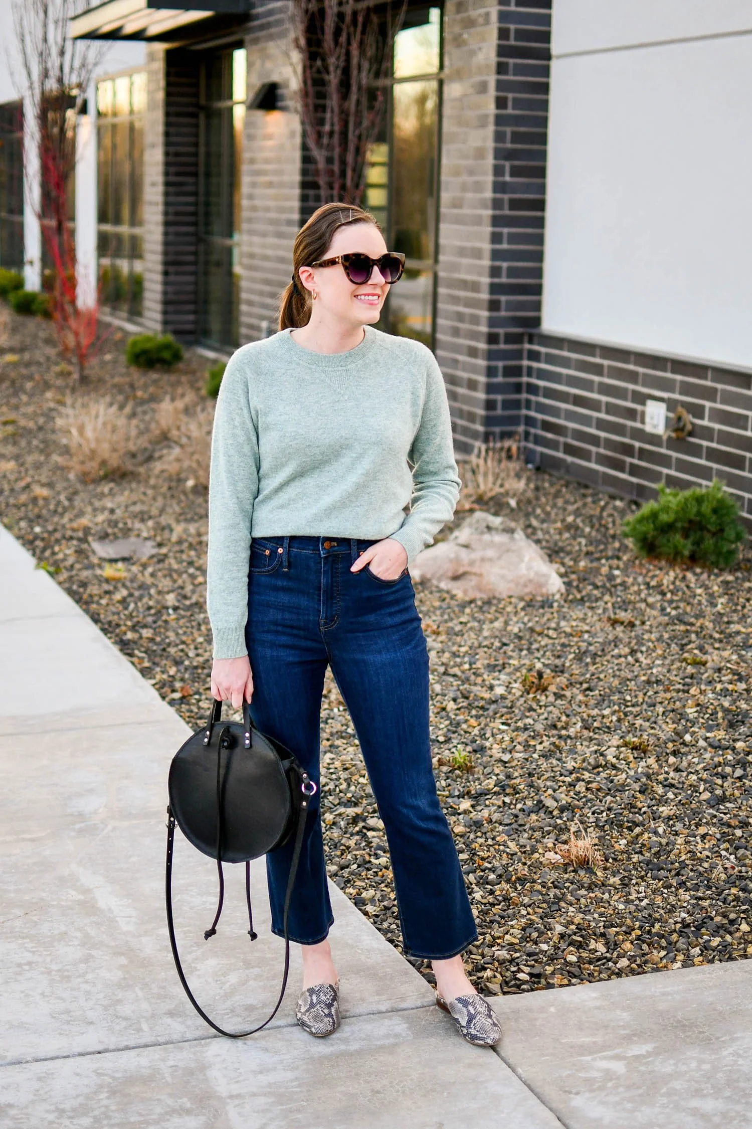 Best Jeans for Short Curvy Women: Madewell Kick Crop Jeans | Cotton Cashmere Cat Hair