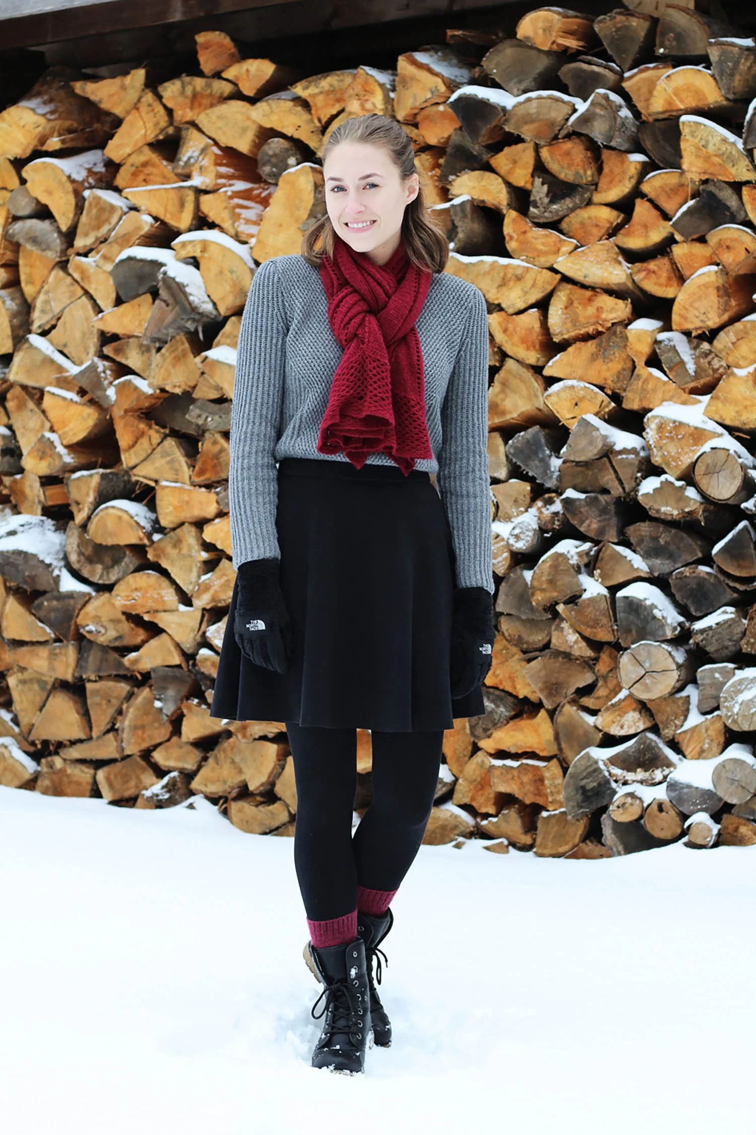 January 2016 Outfit: Fireside | Cotton Cashmere Cat Hair