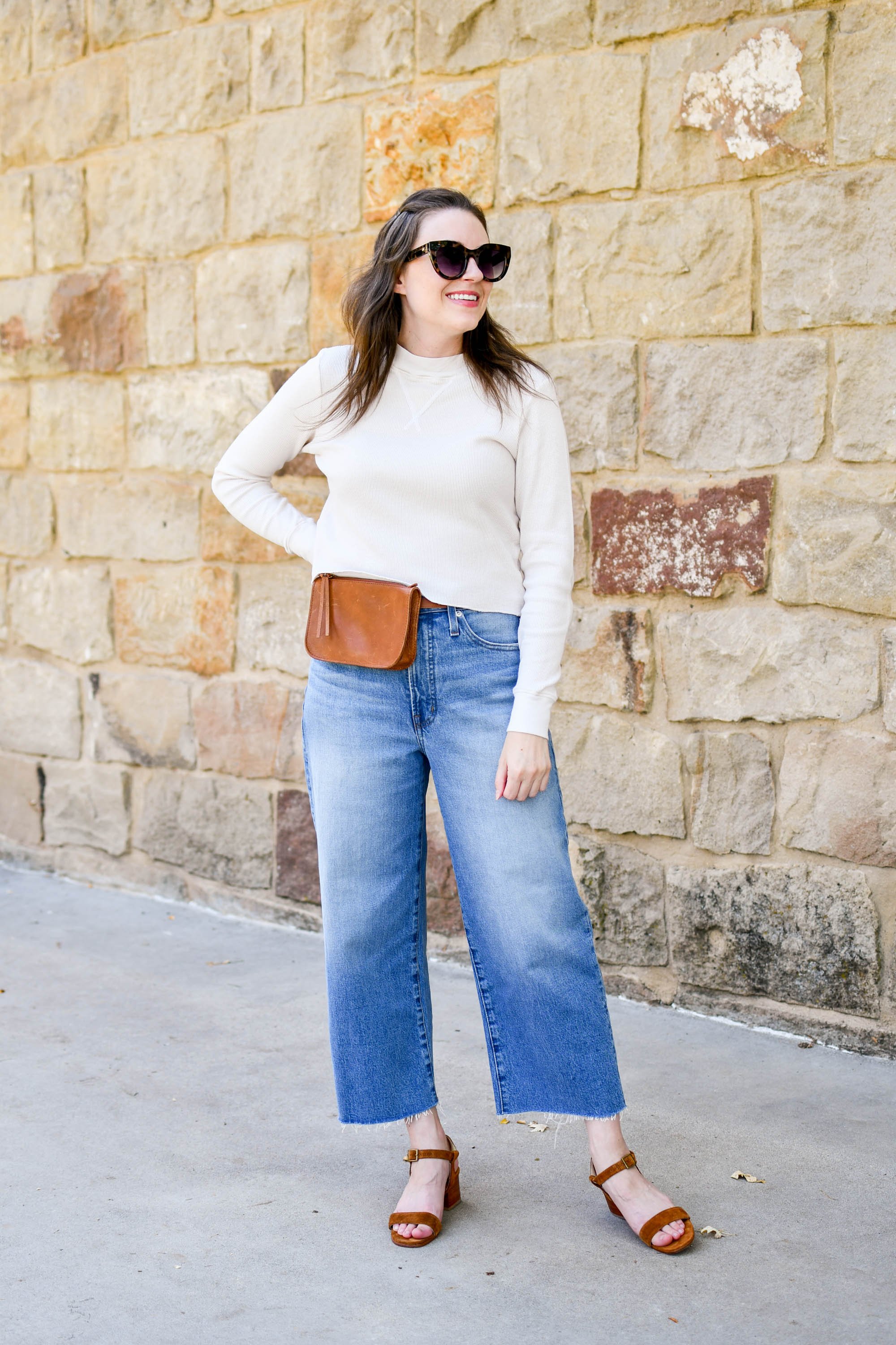 How to Style Wide Leg Crop Jeans