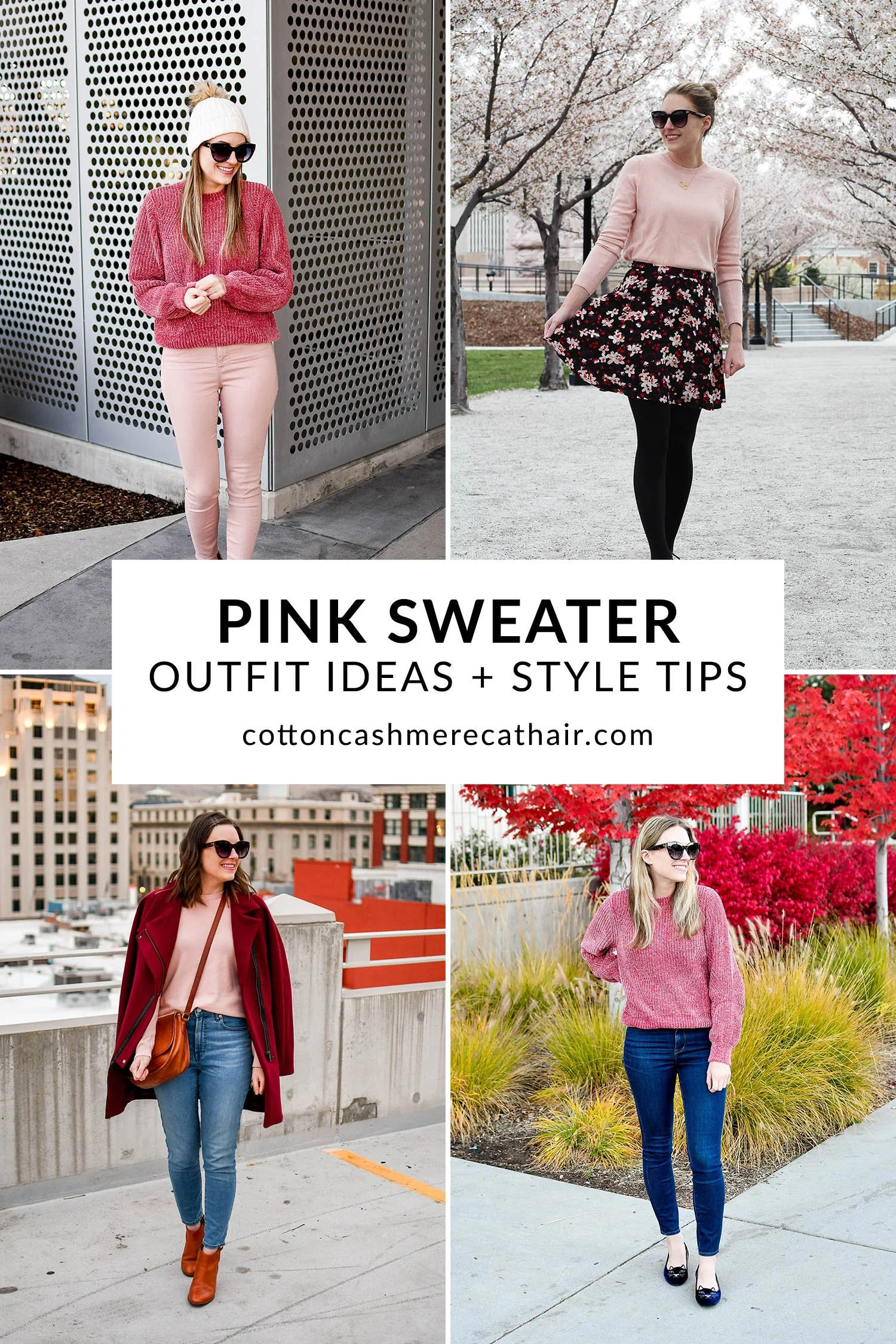 Reader favorite: 16 Pink Sweater Outfit Ideas | Cotton Cashmere Cat Hair