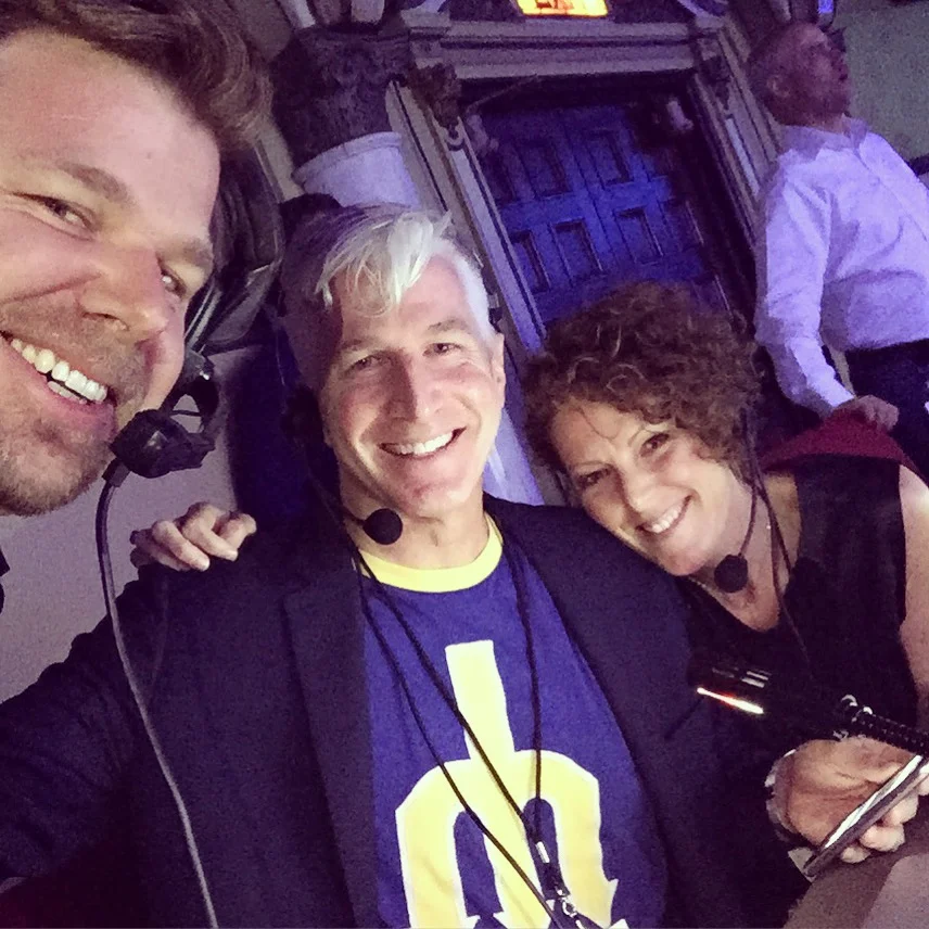Me, Executive Producer Mike Quinlan and Producer Kirsten Hunter right before doors. #FOHselfie