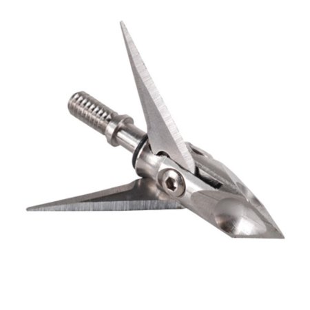 Three slim, swept back blades result in a very minimal surface to create drag, resulting in one of the straightest flying, and deepest penetrating broadheads we have used.