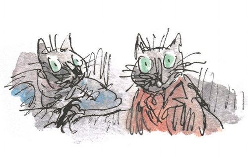 One of Blake's illustrations for The Tale of Kitty-In-Boots .