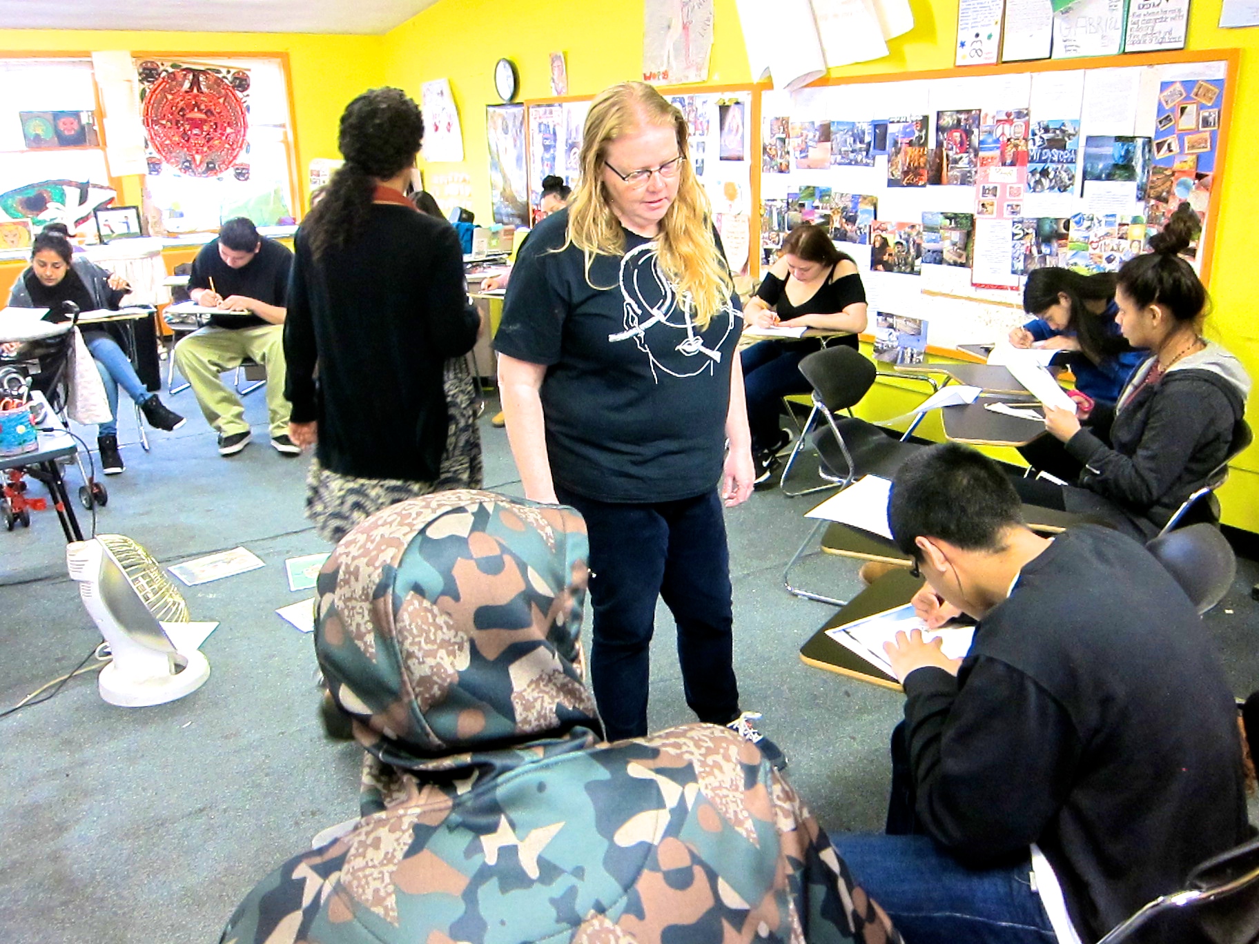 CW teachers visit many different types of learning institutions- including this alternative high school in El Monte