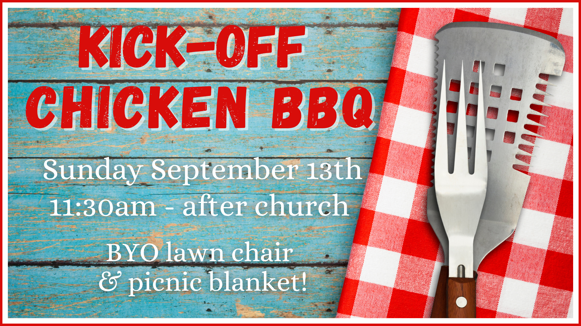 Sunday Fall Kickoff - Chicken BBQ