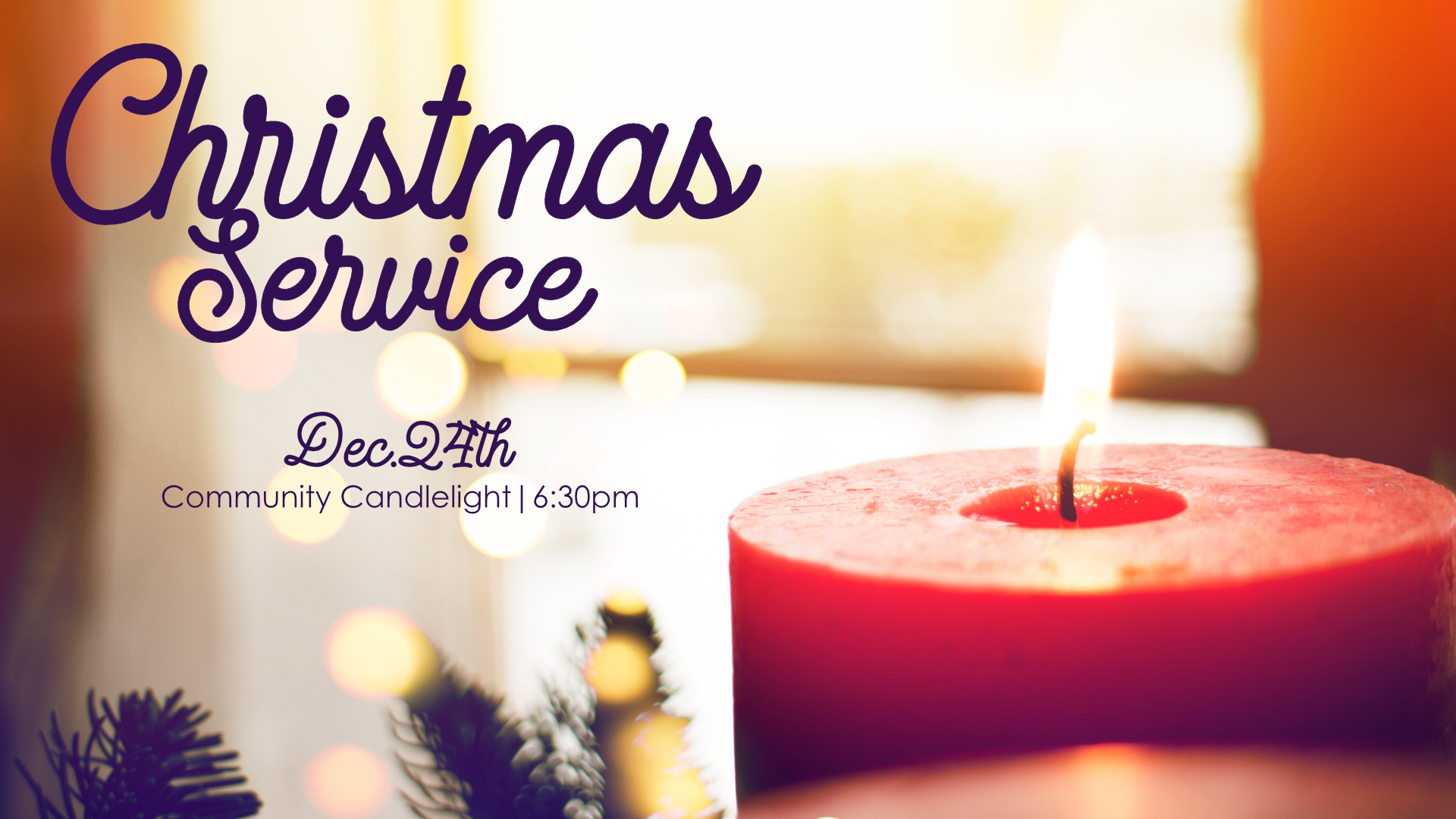 Community Candlelight Christmas Eve Service