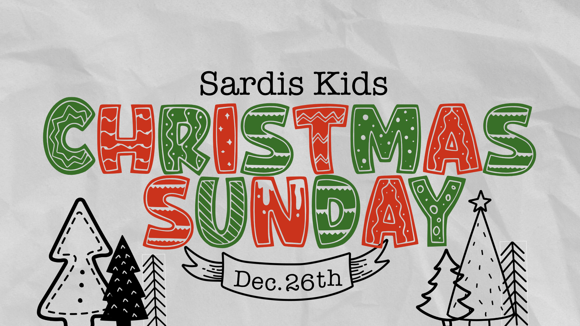 Sardis Kids Christmas Sunday