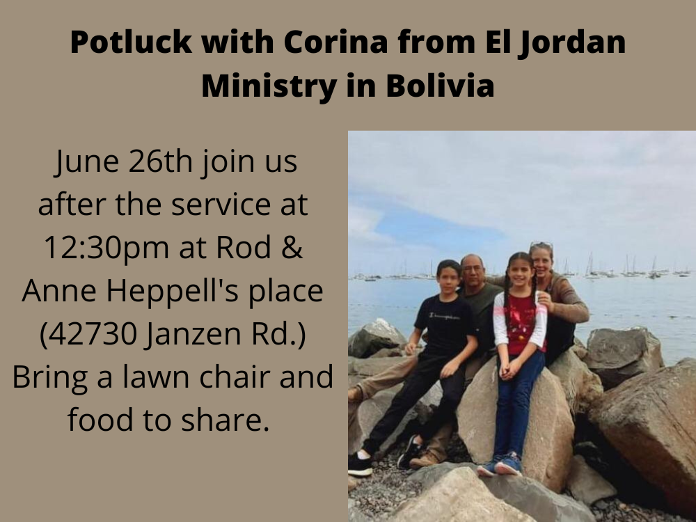Potluck for Carina at the Church