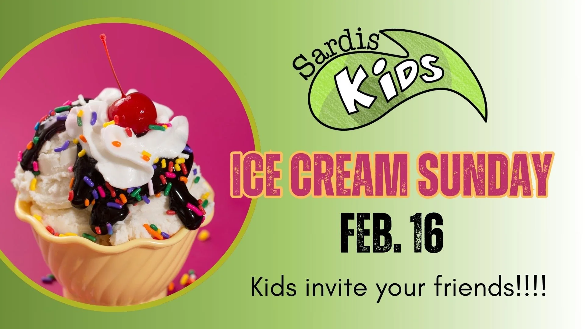 Sardis Kids - Ice Cream Sunday