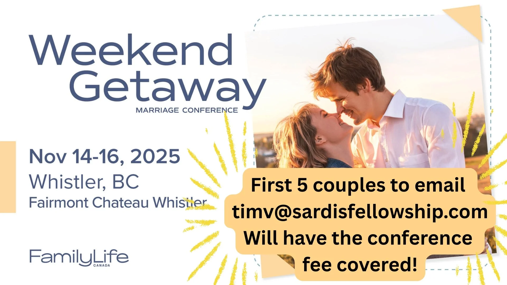 Marriage Conference Weekend Getaway (Nov 14-16)