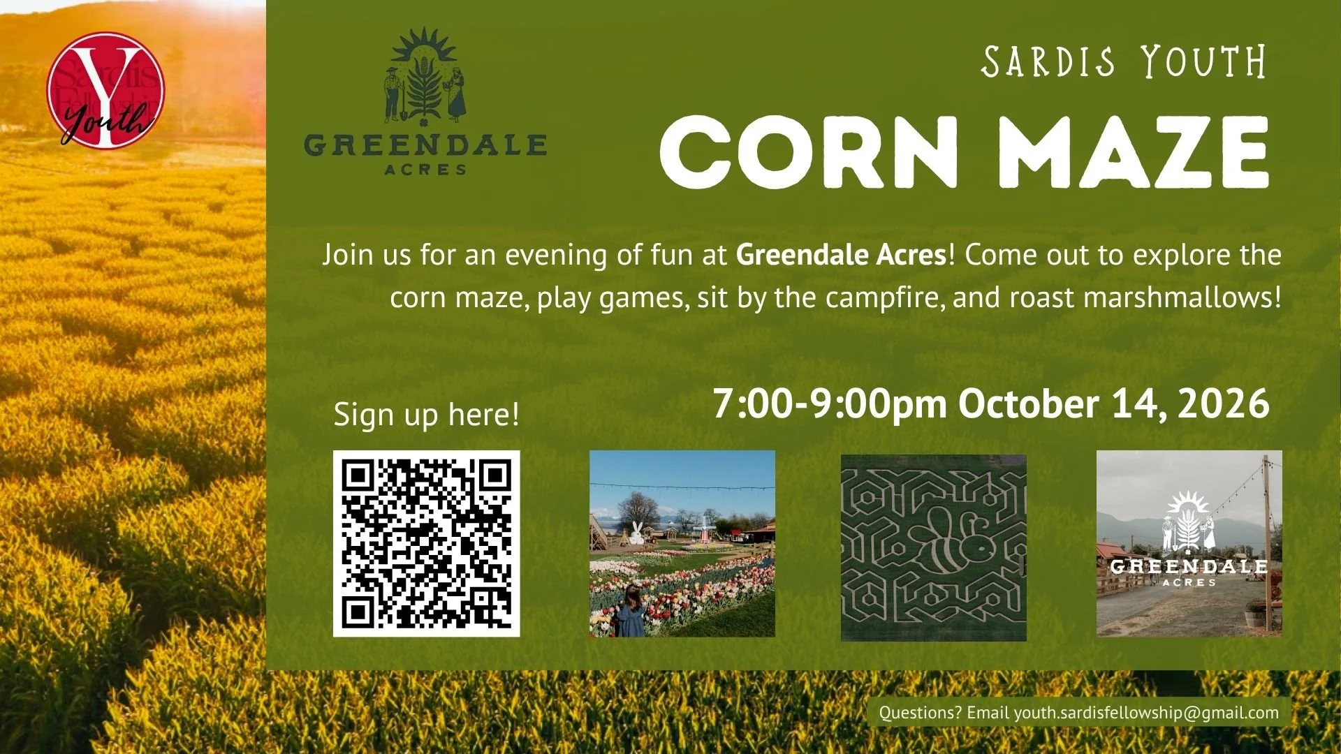 Sardis Youth at the Corn Maze