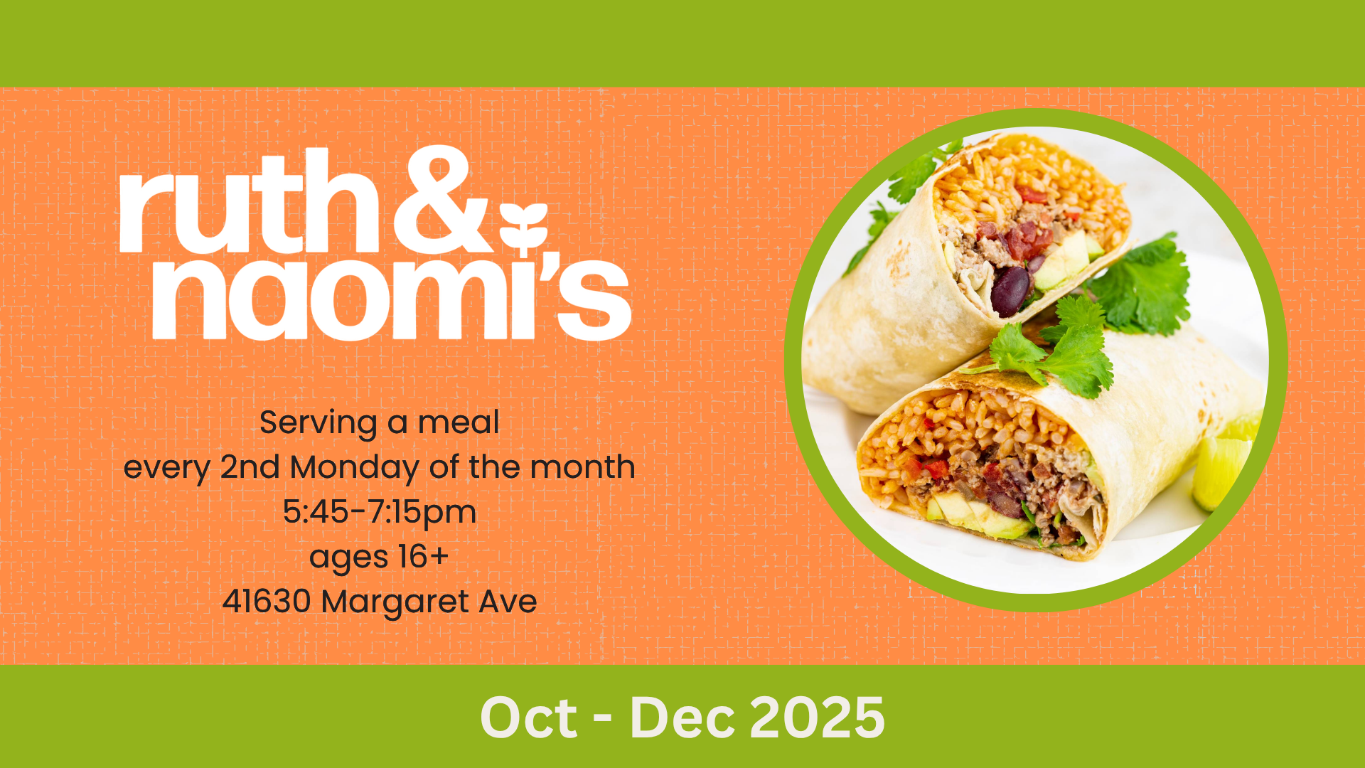 Serving at Ruth &amp; Naomi's