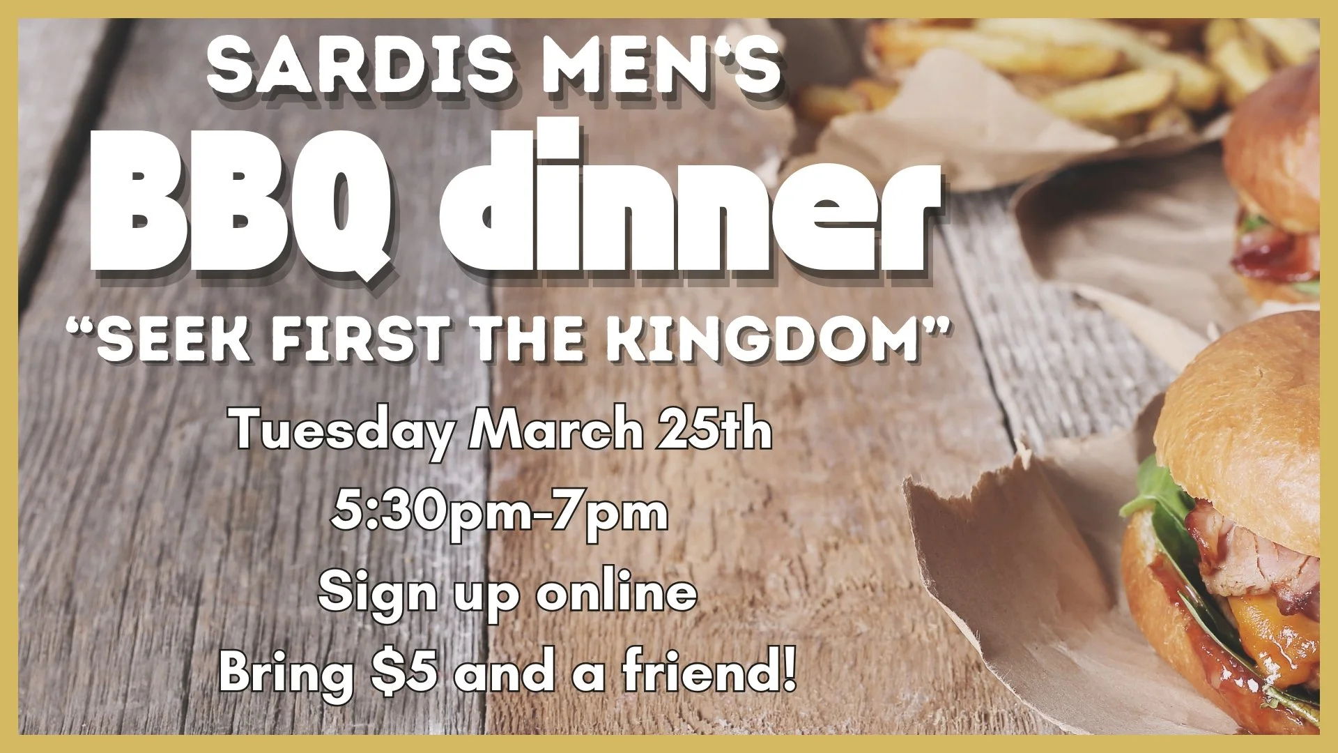Sardis Men - BBQ Dinner