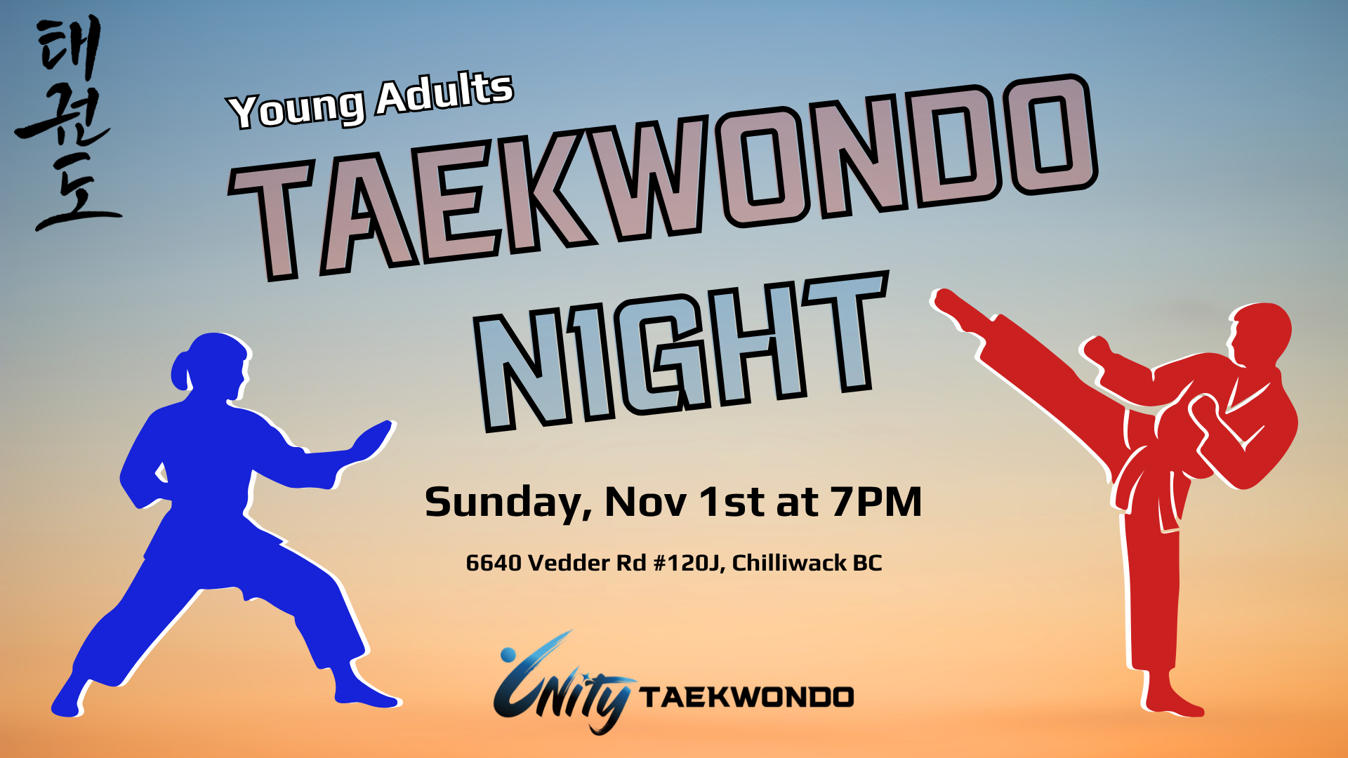 Young Adults Taekwondo Night