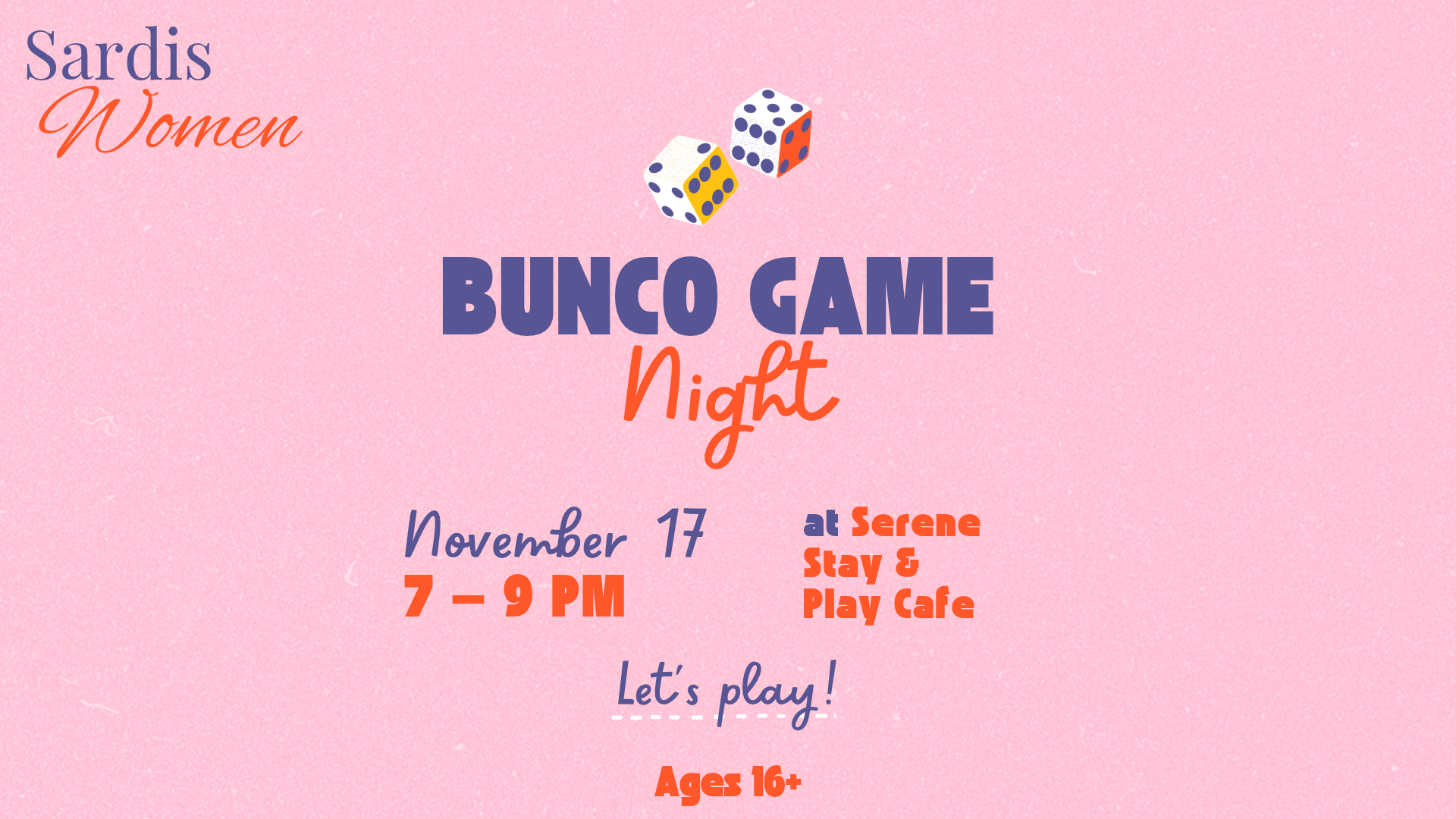 Women's Bunco Game Night