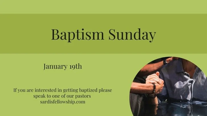 Baptism Sunday