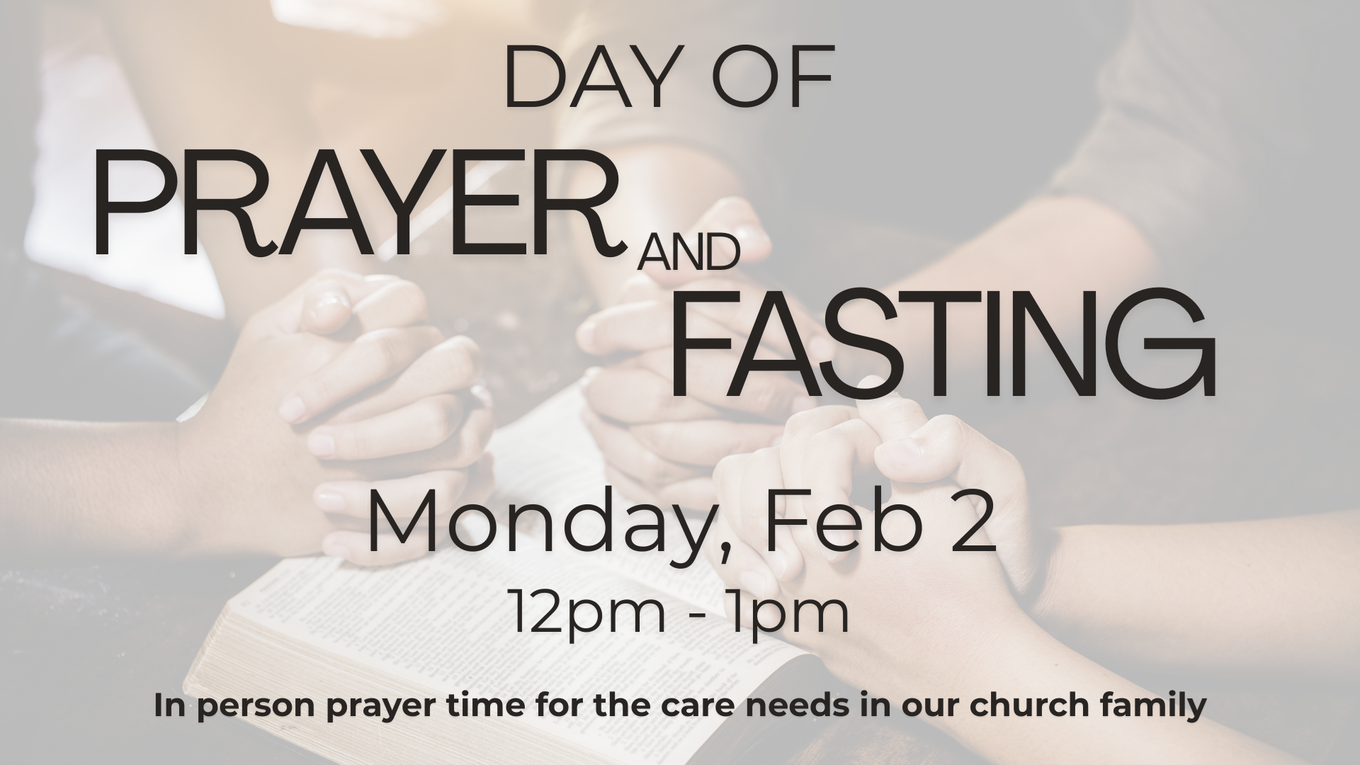 Day of Prayer and Fasting