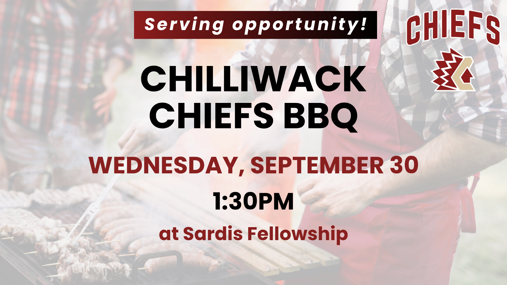 Chilliwack Chiefs BBQ - Serving Opportunity