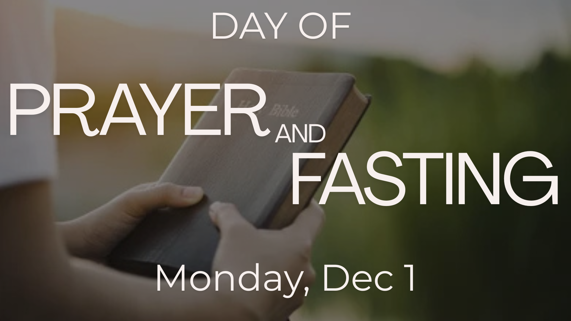 Day of Prayer and Fasting