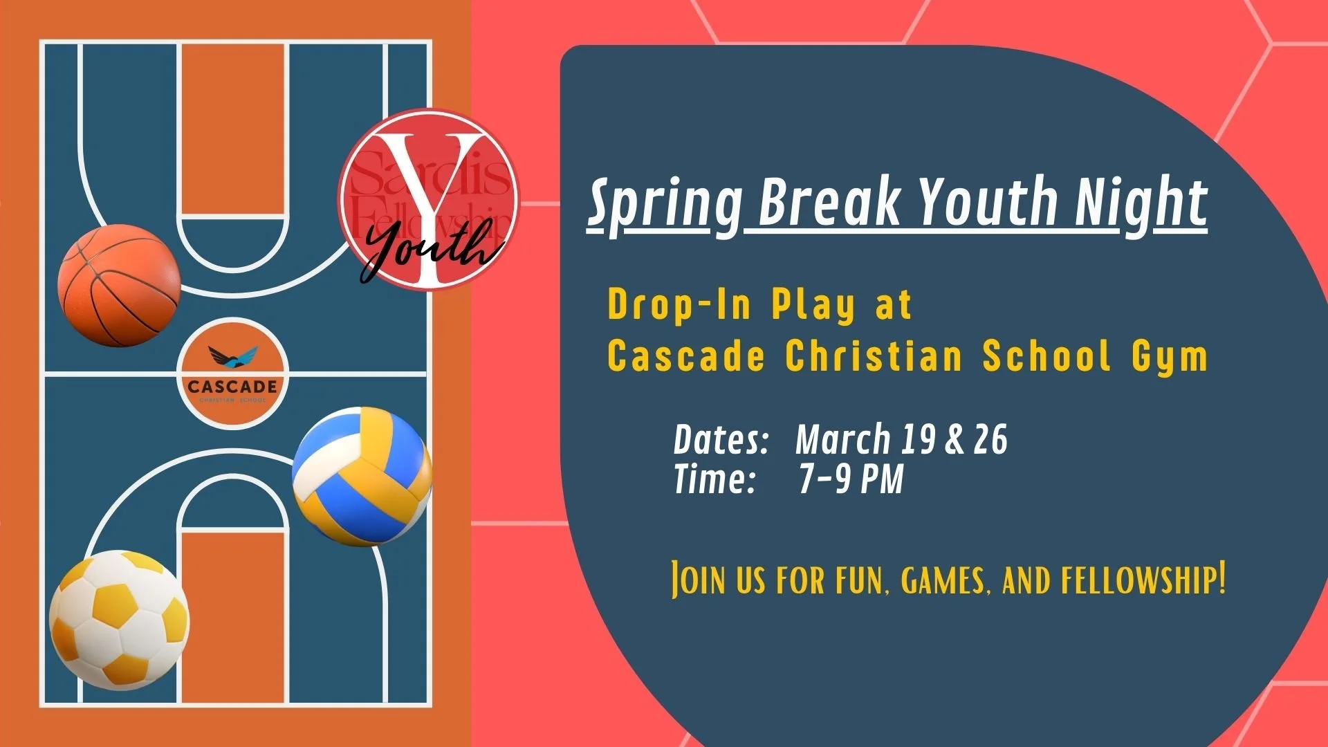 Youth - Spring Break Gym Night (March 26)