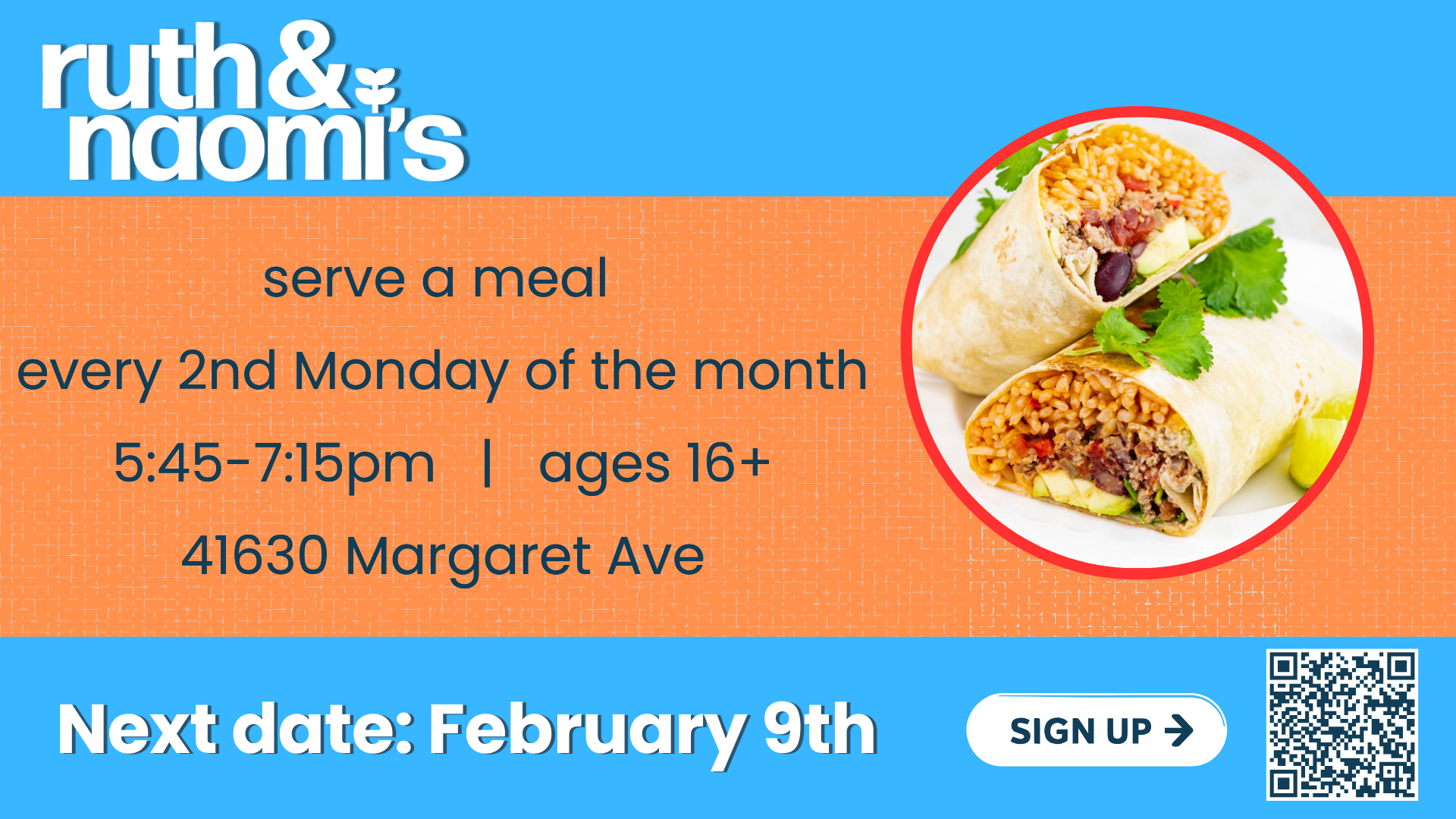 Serving at Ruth &amp; Naomi's