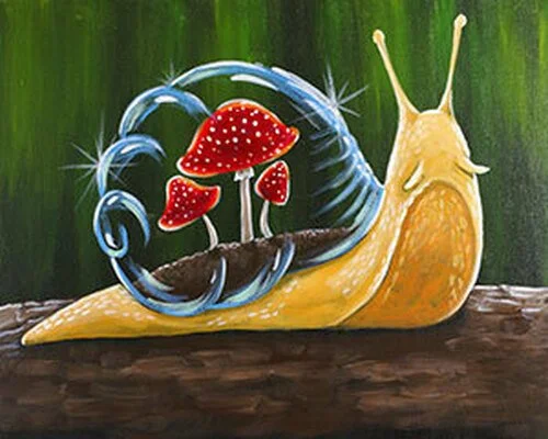 Paint and Sip Canvas Night - Mystic Snail