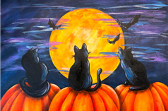 Paint and Sip Canvas Night - 3 Cats