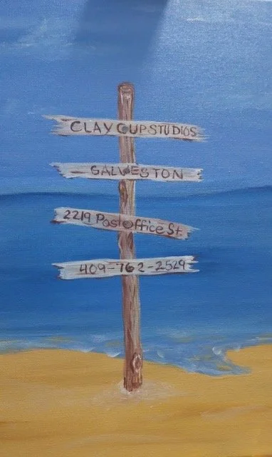 Paint and Sip Sunday - Beach Sign