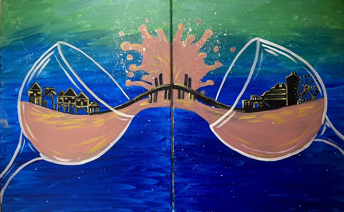 New Years Eve Date-Paint - Rose' in the Bay