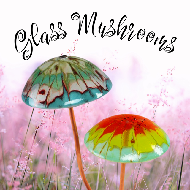Glass Fusion - Glass Garden Mushroom 