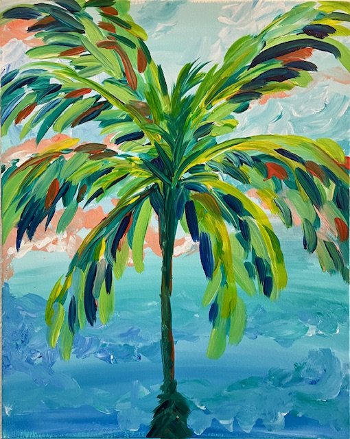 Paint and Sip Canvas Night - Breezy Palm