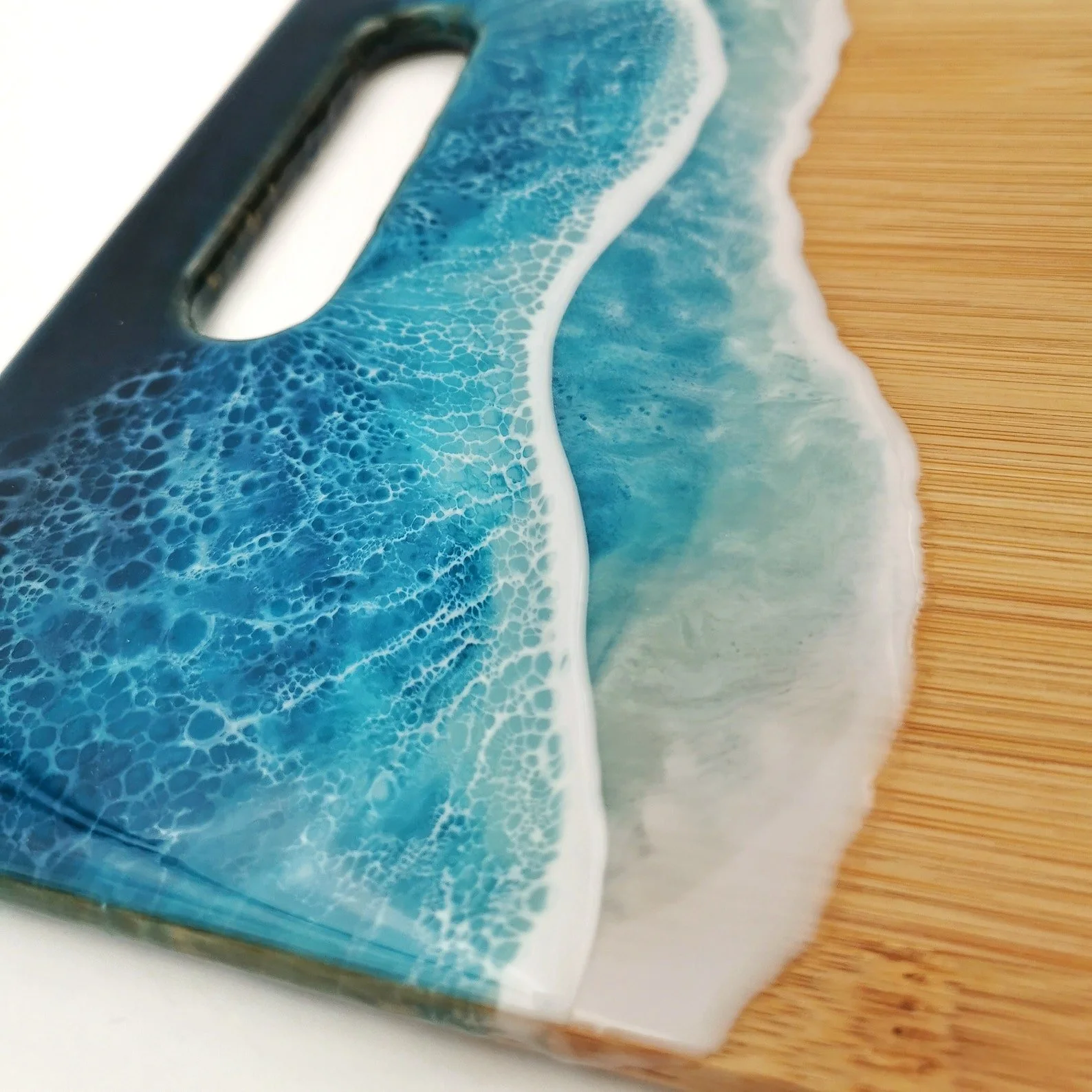 Resin Beach Scene Cutting Board