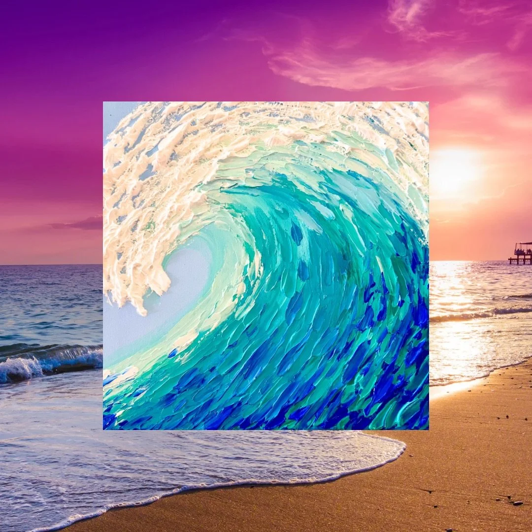 Clay Cup Studios— 3D Paint and Sip Canvas Night - Ride the Wave
