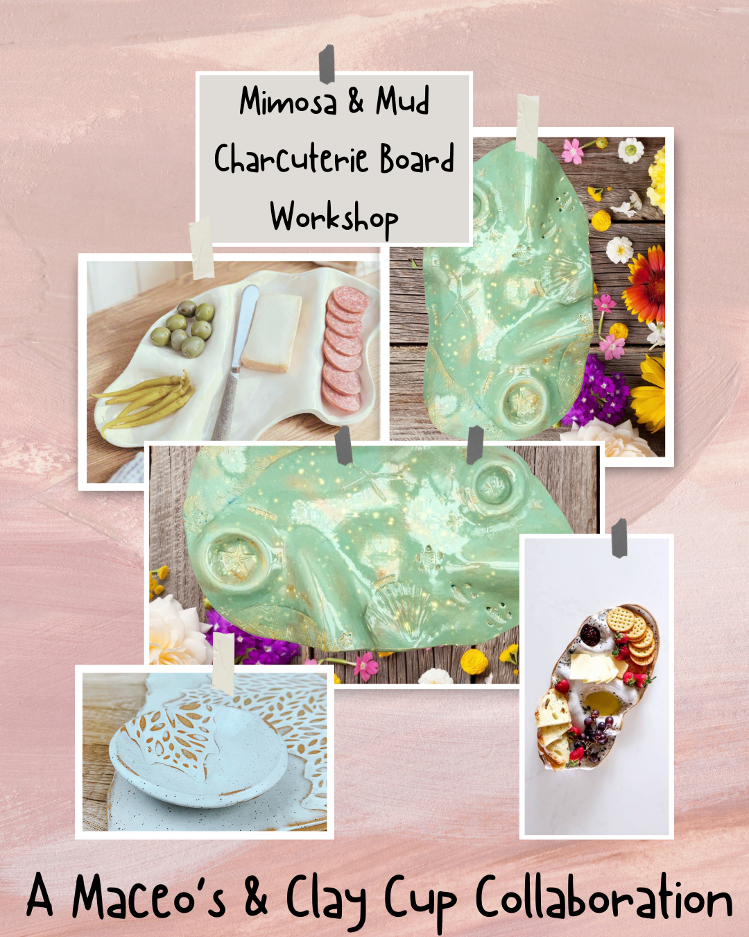 Mimosa's &amp; Mud: Charcuterie Boards ~ 'A Maceo's &amp; Clay Cup Collab