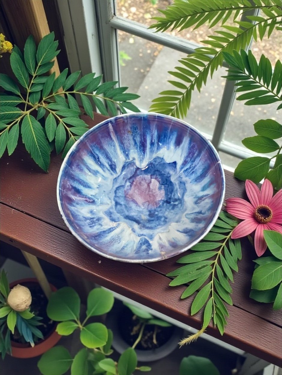 Peacock Bowls - Pretty as a Peacock - Swirl it, Fire it, Flaunt it