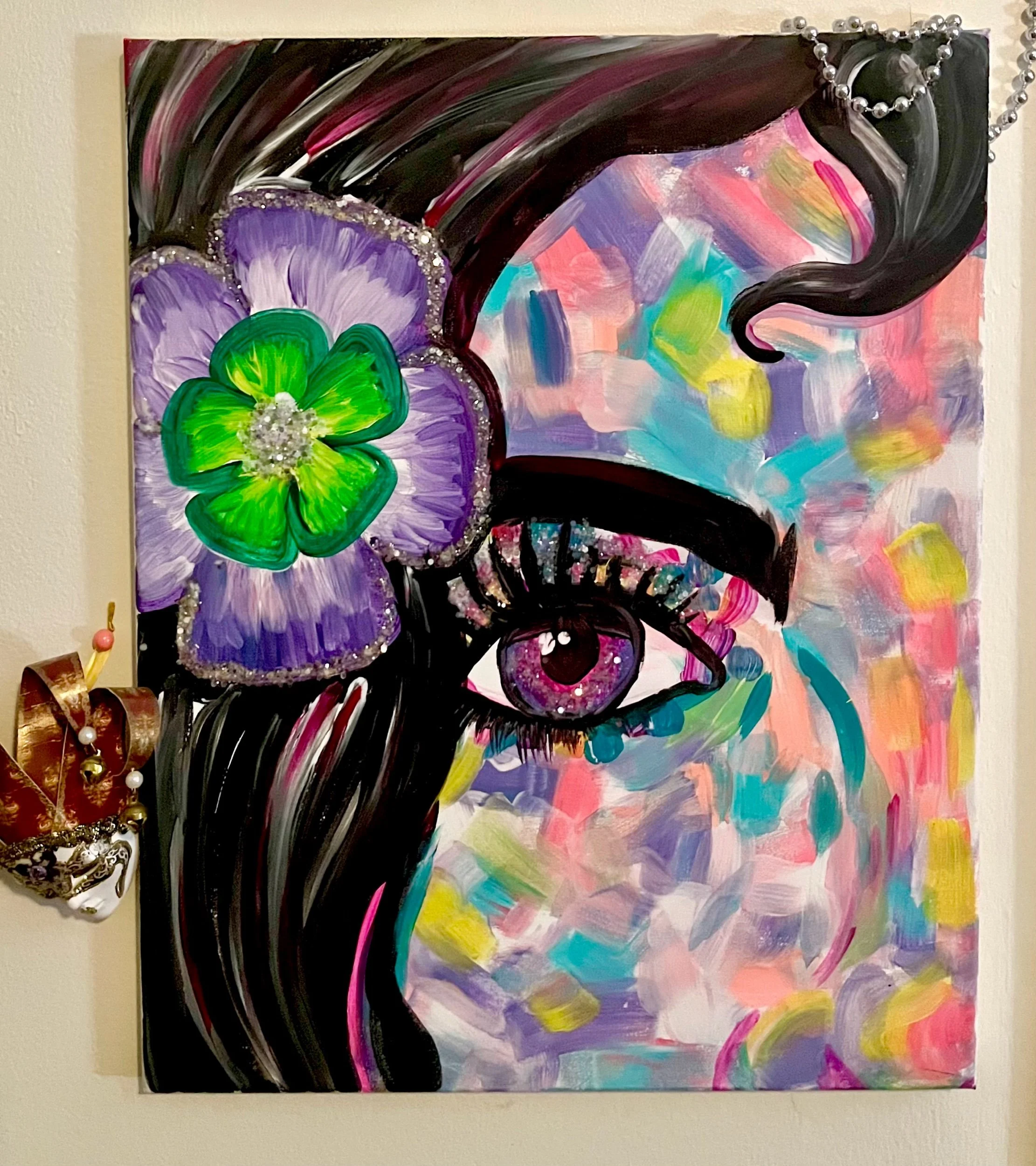 Mardi Gras Muse - Canvas Painting Night