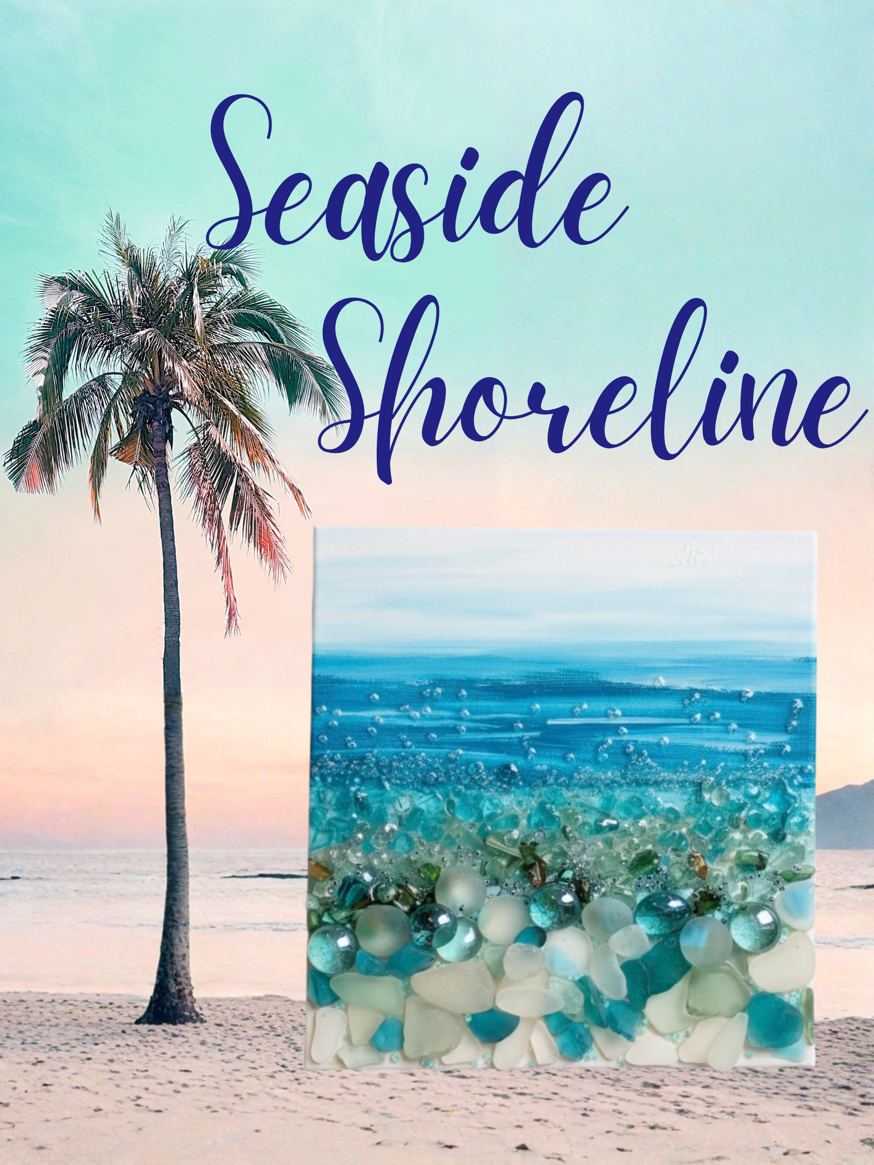 Seaside Shoreline - An abstract mixed media workshop