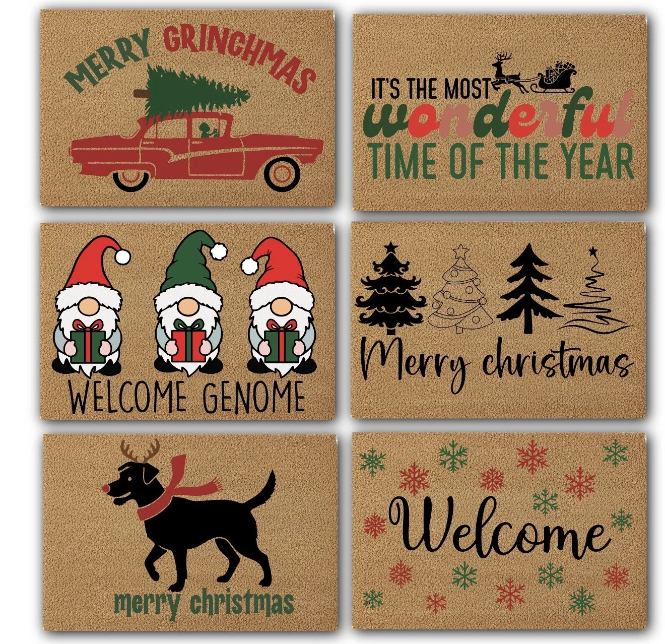 Merry at the Door - Christmas Floor Mat Workshop