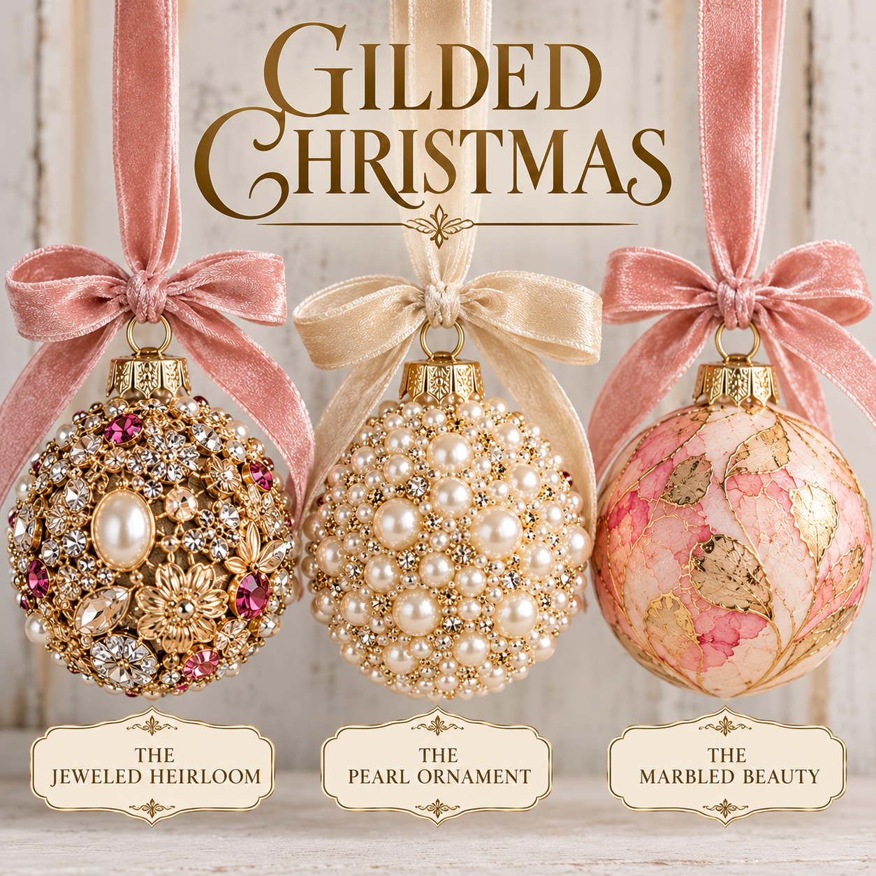Gilded Christmas - A Luxury Christmas Ornament Workshop