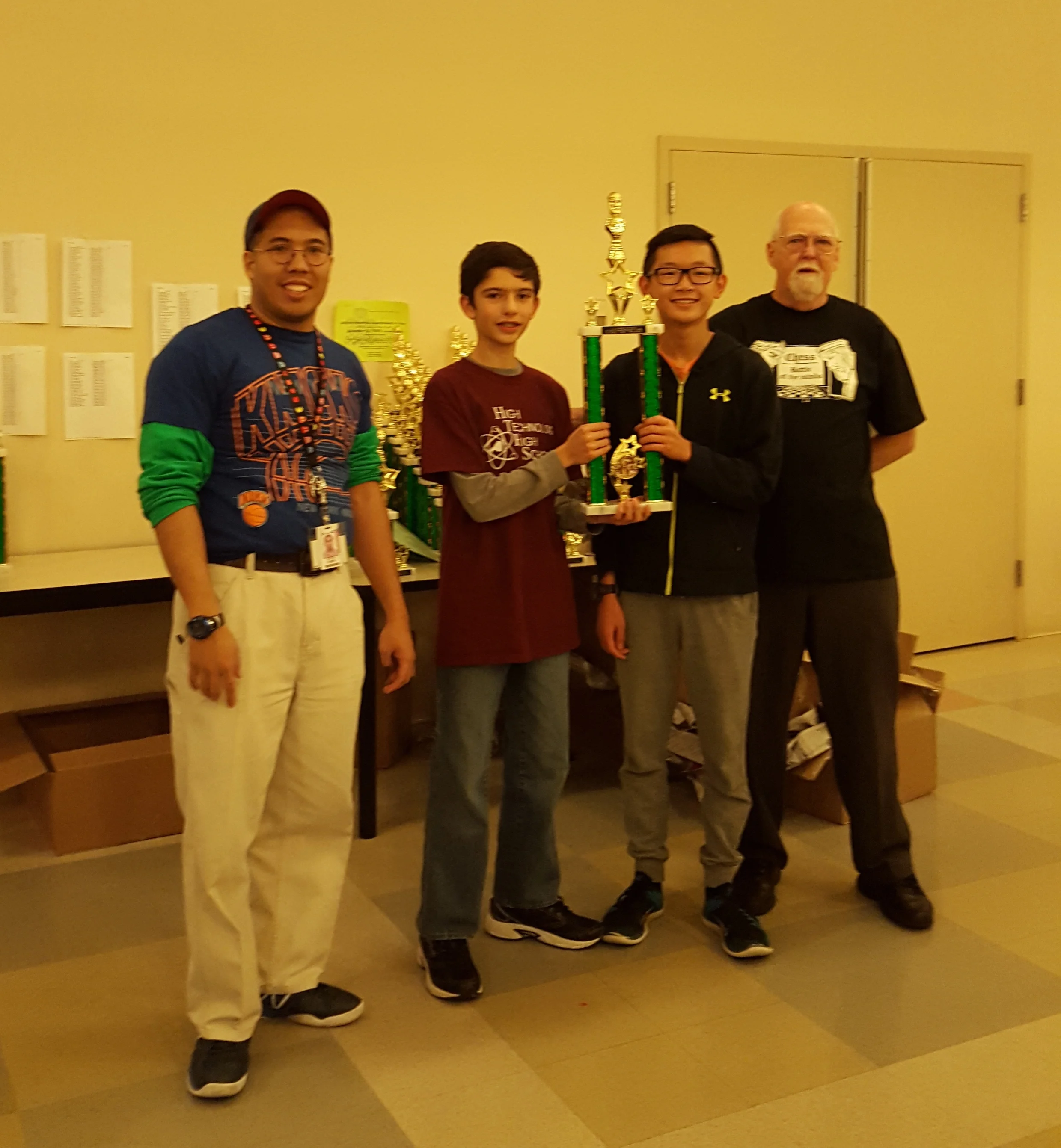 9th Grade State Champions: Andrew Mascillaro, Eric Chai, Nelson Lin (missing)