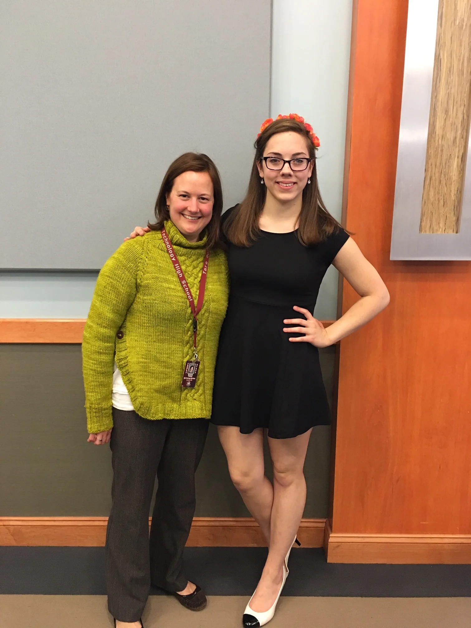 Ms. Bufis and McKayla Tyrrell at the Caring Awards Ceremony