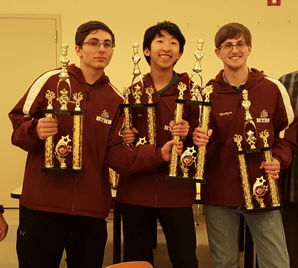   Jared  Braycewski,  Christopher Wu, and Philip Meltzer won the 1st Place Team Award for 12 th &nbsp;Grade.  