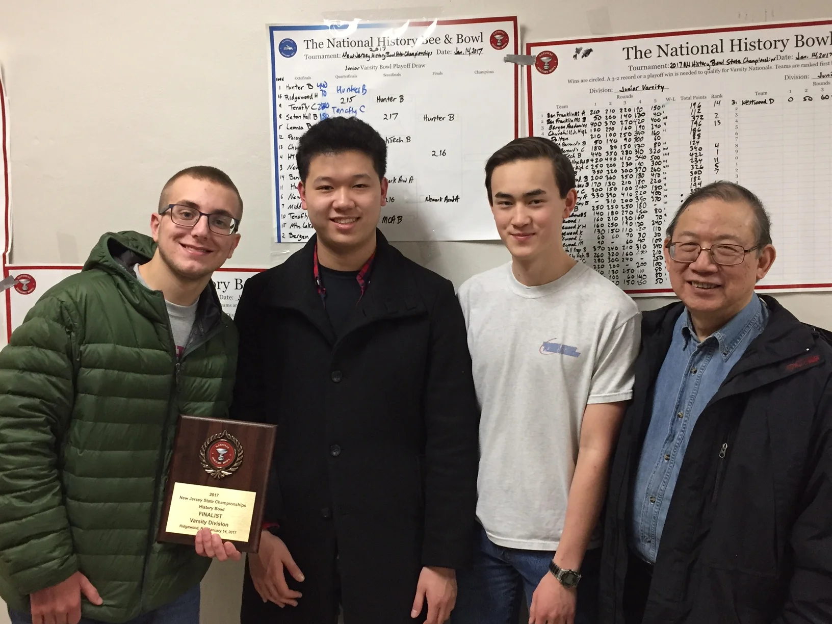 From Left to right: Darren Petrosino, Samuel Kao, Karl Roush, and Dr. Eng. Photo by David Roush